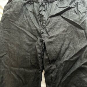 💚3/$25 JM Collection Charcoal Linen Pants 14